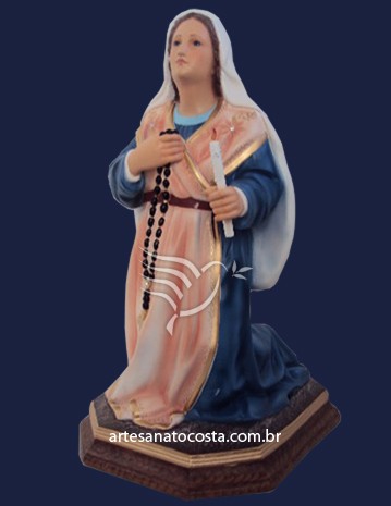 Santa Bernadete Ajoelhada 80cm