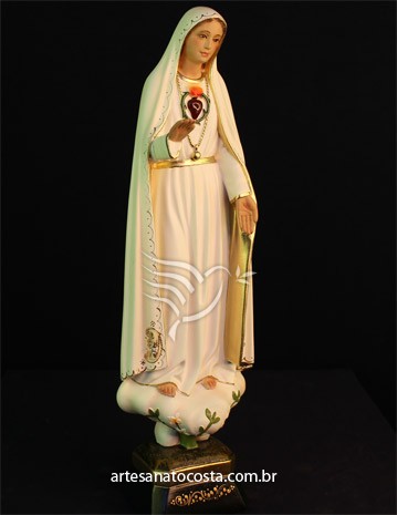 Nossa Senhora Coração de Fátima 30cm