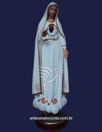 Nossa Senhora Coração de Fátima 80cm