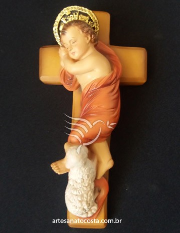 Menino Jesus Cordeiro de Deus 18cm – fora de linha para 2018
