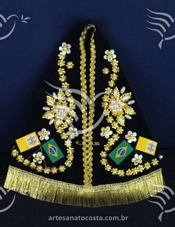 Manto para imagem de Nossa Senhora Aparecida 20cm