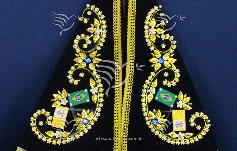 Manto para imagem de Nossa Senhora Aparecida 37cm