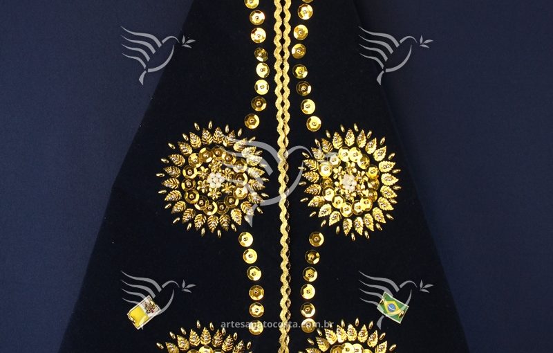 Manto para imagem de Nossa Senhora Aparecida 60cm