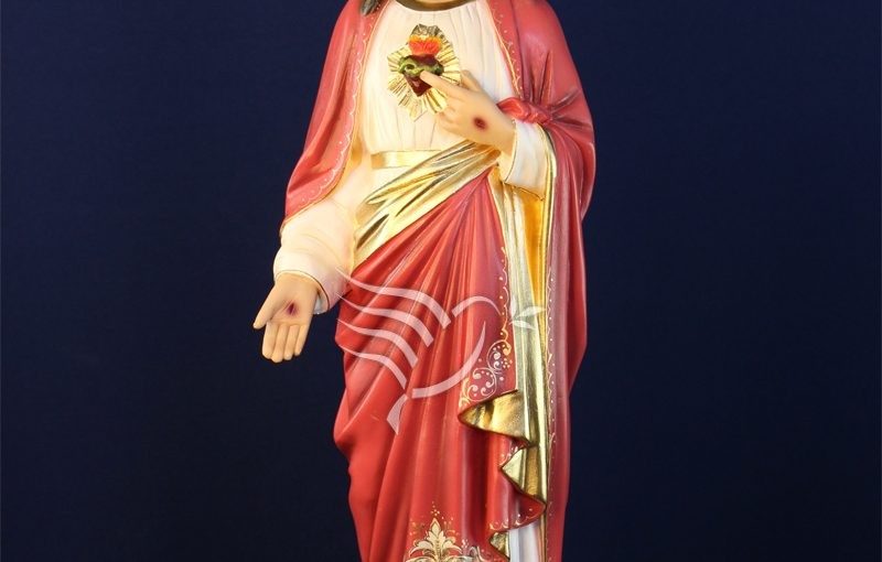 Sagrado Coração de Jesus mão direita abaixada 40cm