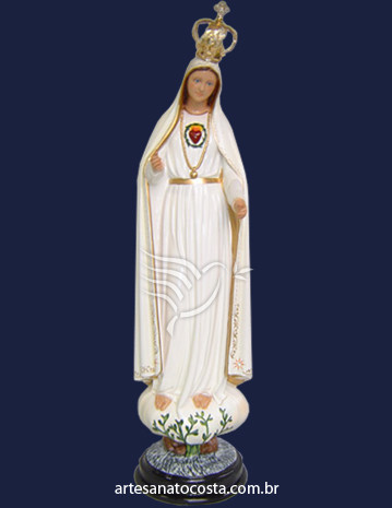 Nossa Senhora Coração de Fátima 50cm