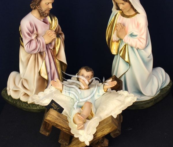 Sagrada Família pintura colorida 35cm